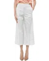 Etro Cotton Cropped Fit Palazzo Pants In White