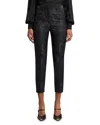 Etro Floral Jacquard Trousers In Black