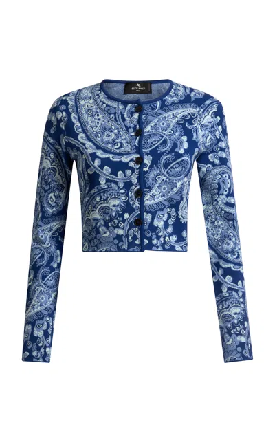 Etro Cropped Knit Cardigan
