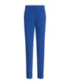 Etro Cropped Mid-rise Trousers In Blue
