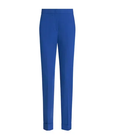 Etro Cropped Mid-rise Trousers In B0232