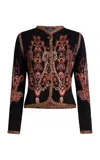 Etro Cropped Wool-blend Cardigan