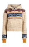 Etro Cropped Wool Sweater In Multi