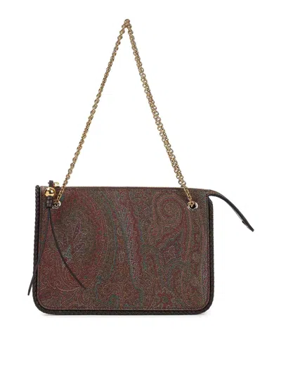 Etro Crossbody Clutch Arnica Bag In Brown