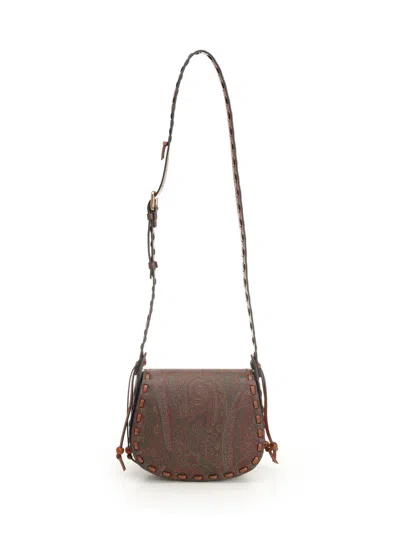 Etro Crossbody Flap Bag Crossbody Bags Brown