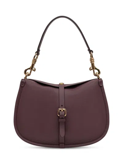 Etro Logo Shoulder Bag In Purple