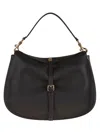 Etro Crossbody Pony Xl Tumbled Leather In Black
