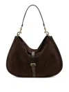 Etro Suede Shoulder Bag In Brown