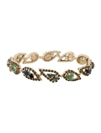 Pre-owned Etro Crystal Bangle Bracelet, 8"