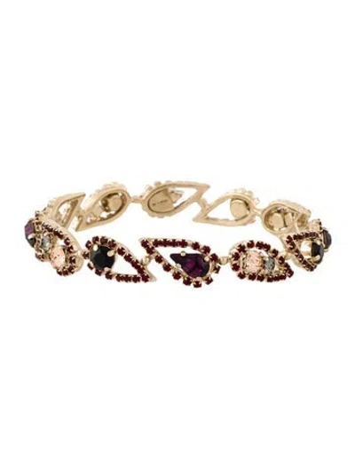 Pre-owned Etro Crystal Bangle Bracelet, 8"
