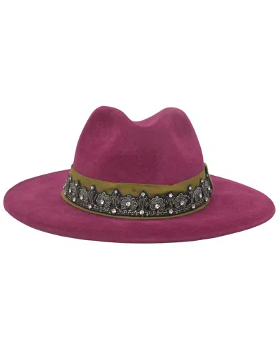 Etro Crystal-embellished Fedora Hat (authentic Pre-loved) In Pink