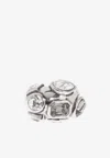 Etro Crystal Embellished Ring In Black