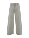 Etro Denim Culottes With Paisley Belt Medallion