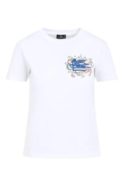 Etro Cut & Sew T-shirt With Embroidered Design