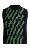 Etro Cutout Knit Vest In Multi