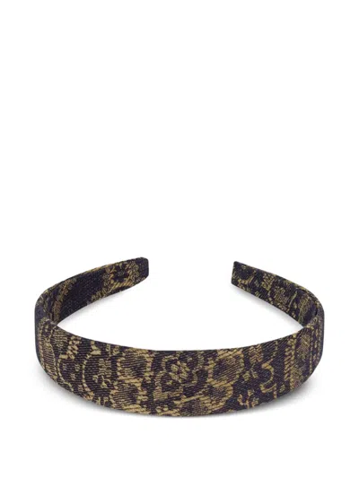 Etro Kids' Damask Headband In Yellow