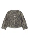 Etro Damask-jacquard Jacket In Blue
