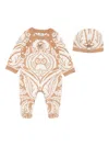 Etro Damask-pattern Knitted Babygrow Set (set Of Two) In Neutral