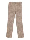 Etro Allover Floral Printed Straight-leg Trousers In Neutral