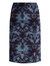 Etro Velvet Brocade Knee-length Skirt With Back Slit