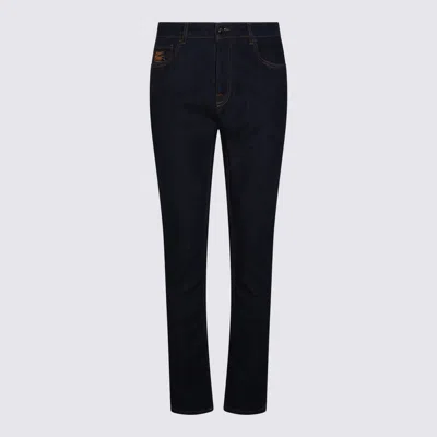Etro Dark Blue Cotton Jeans