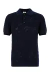 Etro Men's Dark Cotton Polo Shirt