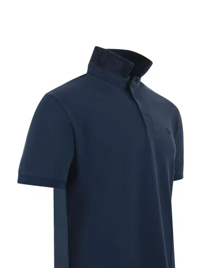Etro Dark Blue Cotton Polo Shirt