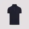 Etro Roma Printed Collar Polo In Dark Blue