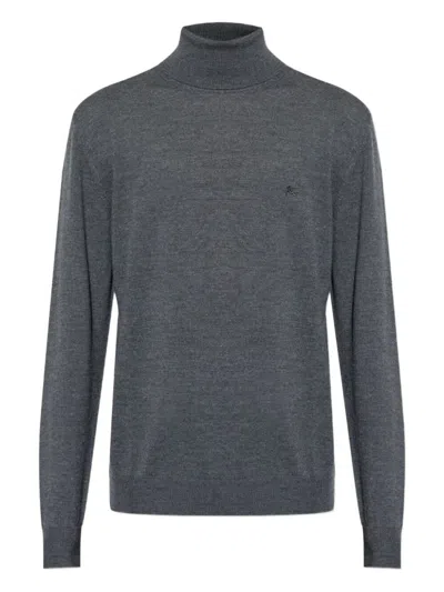 Etro Dark Grey Turtle Neck Sweater