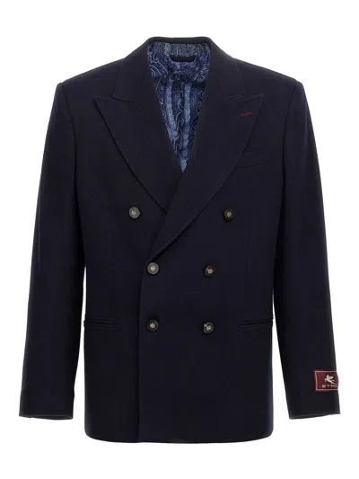 ETRO DECORATIVE BASTING BLAZER