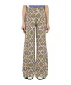 Etro High-rise Medallion-print Wide-leg Silk Pants In Multicolor