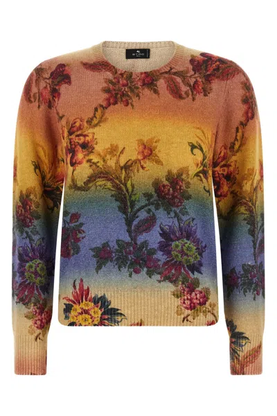 Etro Dégradé Jacquard Sweater In Multi