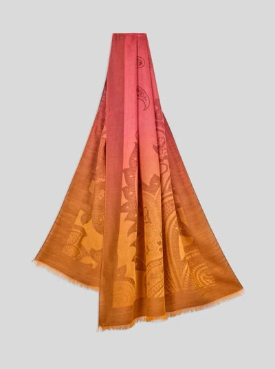 Etro Dégradé Paisley Scarf In Multi