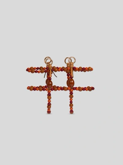 Etro , Decorative Bag Cage With Marbles, Woman, Orange