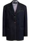 Etro Denim Blazer In 蓝色