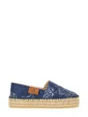 Etro Embroidered Round Toe Espadrilles In Multi