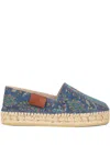 Etro Denim Espadrilles In Multi