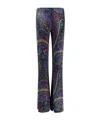 Etro Denim Flared Leg Trousers