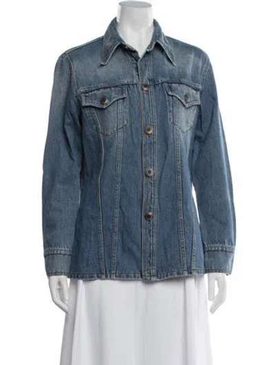 Pre-owned Etro Denim Jacket In Blue