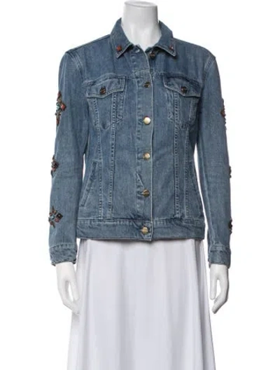 Pre-owned Etro Denim Jacket In Blue