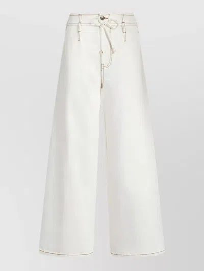 Etro Denim Jeans In White