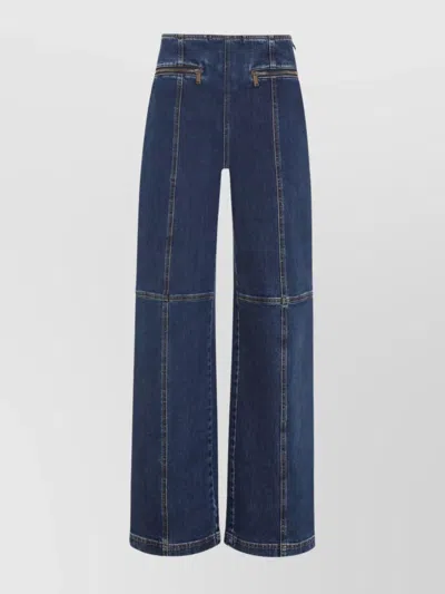 ETRO DENIM JEANS WIDE-LEG TROUSERS