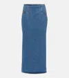 Etro Denim Skirt In Grey