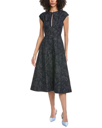 Etro Denim Midi Dress In Black