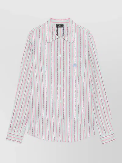 Etro Denim Shirt In Pink
