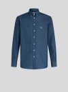 Etro Button-down Collar Cotton Shirt In Blue