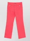 Etro Front-pocket Straight Trousers In Pink