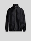 Etro Diagonal Jacquard Bomber Jacket In Black