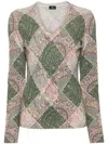 Etro Diamond-pattern Sweate In Neutrals