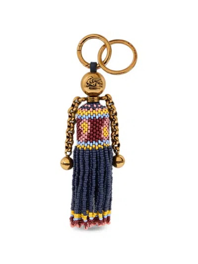 Etro Doll Charm With Beads In Gold